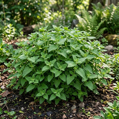 Set 4 Catnip Plants, 4-6 Inch Tall Live Catnip Starter Herbs, Easy to Grow Indoor Outdoor Herb Garden Plant, Plant in Soil, No Pot