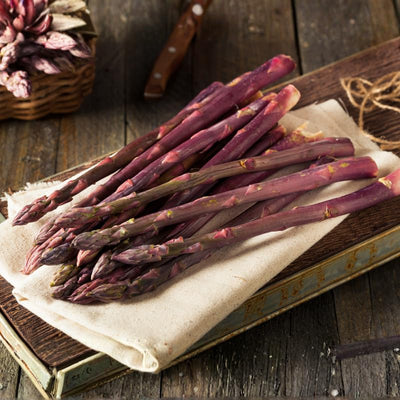 10 Purple Asparagus Roots, Bare Root Asparagus Crowns for Planting, Hardy Perennial Vegetable Garden