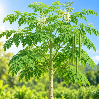 Moringa Oleifera Plant, Moringa Tree Live in Pot, 4-8 Inches Tall