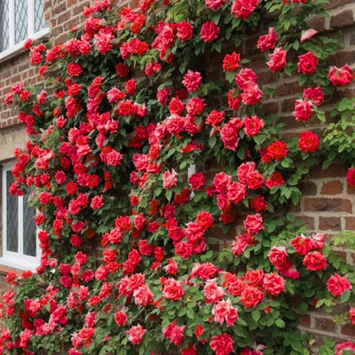 Light Red Climbing Rose Live Plant, Can Grow As Rose Bushes Shrubs, Fragrant Ready to Plant, Starter Size, 5 to 10 Inc Tall, Dormant in Winter