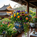 Pansy Plant, Mix Colorful Pansy Plant in Pot, Live Flowering Pansies for Indoor Outdoor Planting, Spring Flower Plant, 3-5 Inch Tall