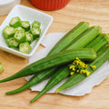 2 Live Green Okra Plants Live, 4–6 Inches Tall, Okra Vegetable Plants, Starter Seedlings for Backyard Garden, Outdoor Planting