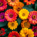 2 Zinnia Plants Live 4 Inch Pot, Flowering Annual Plant for Garden Planting, Bright Zinnia Flowers Starter 4-8 Inch, 2 Plants per Pot