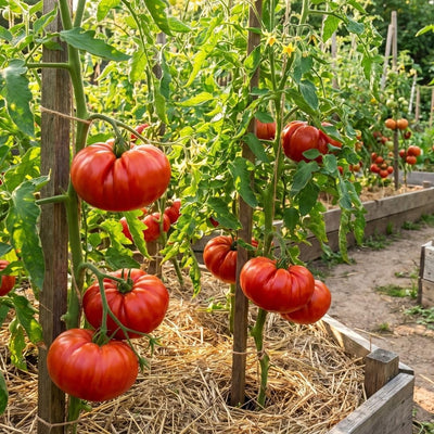 Beefsteak Tomato Live Plants, 2 Plant Per Pot 5-8" Tall