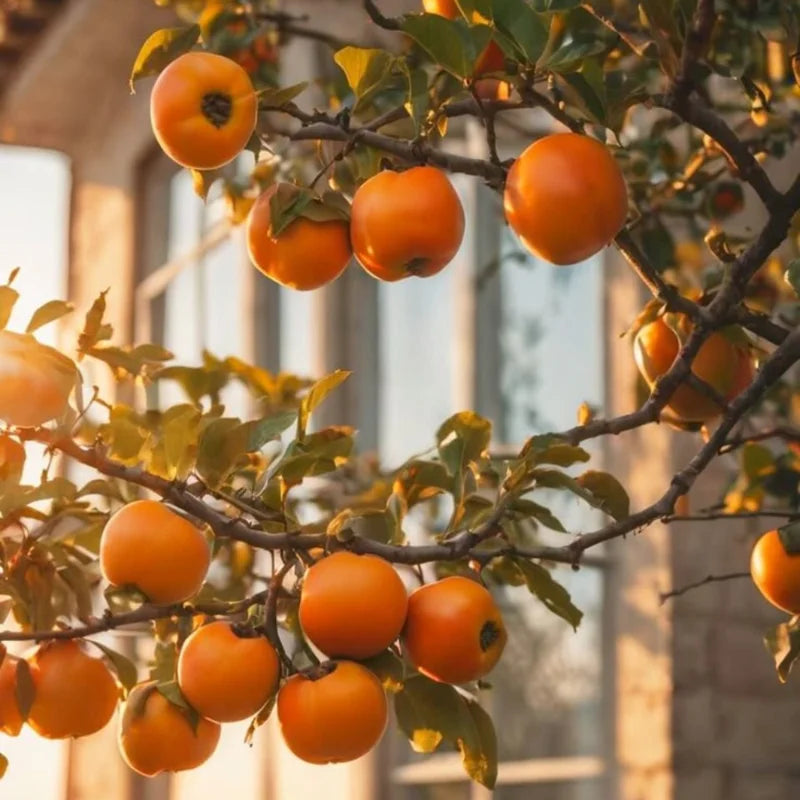 Set of 5 Cuttings Persimmon Tree Fruit Trees Outdoor Planting